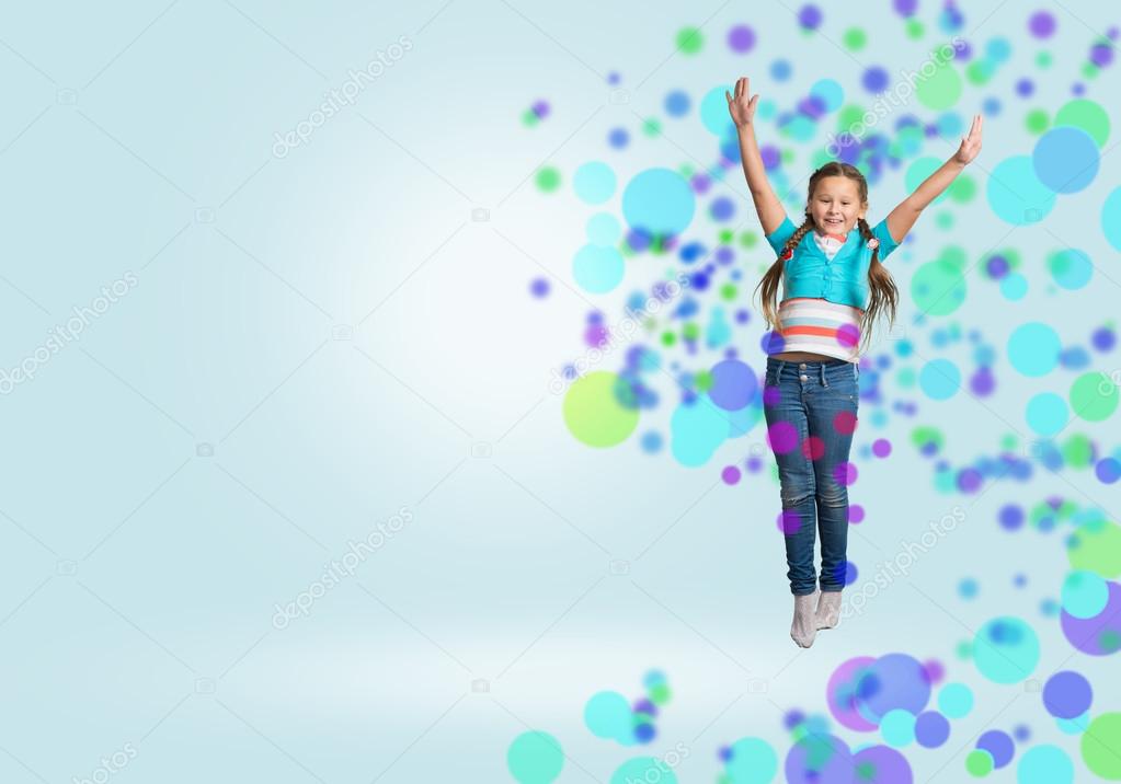 girl jumping