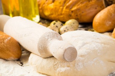 un, yumurta, beyaz ekmek, buğday kulaklar