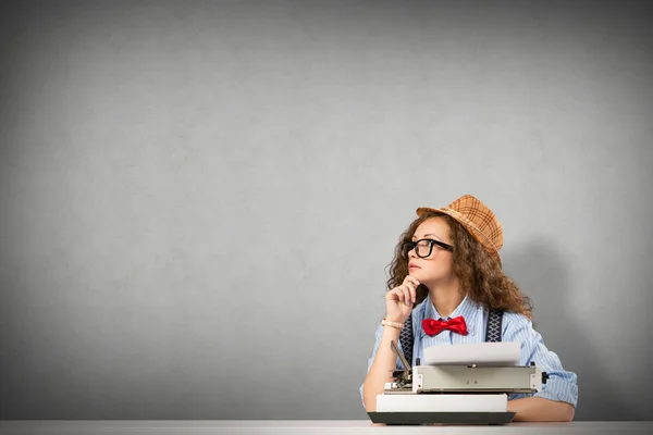 Vrouw schrijver — Stockfoto