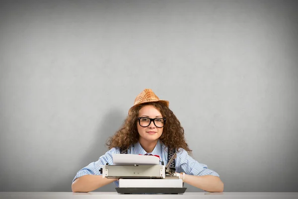 Vrouw schrijver — Stockfoto