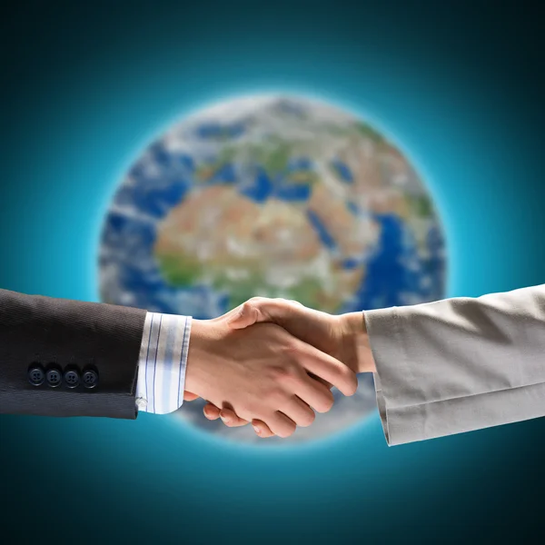 Handshake of two businessmen — Stock Photo, Image