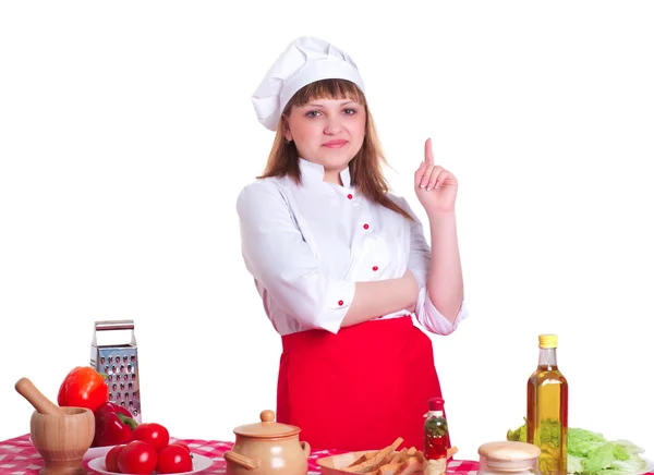 Retrato de mujer chef —  Fotos de Stock