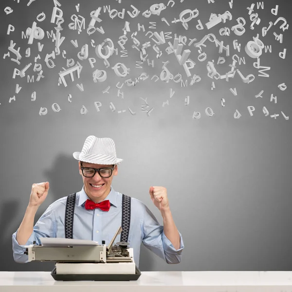 Young journalist — Stock Photo, Image