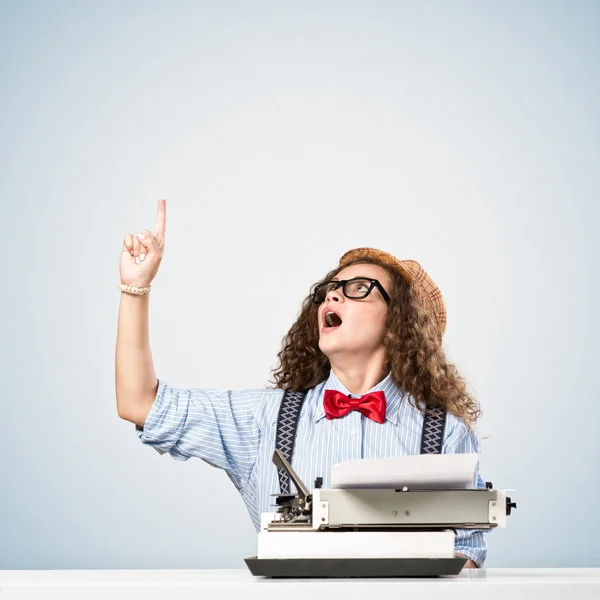 Vrouw schrijver — Stockfoto