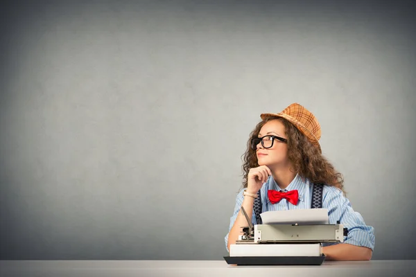 Mujer escritora — Foto de Stock