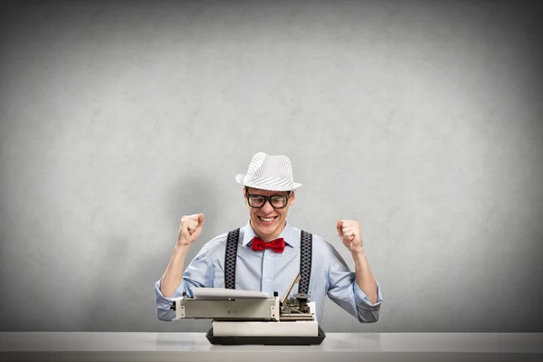 Young journalist — Stock Photo, Image