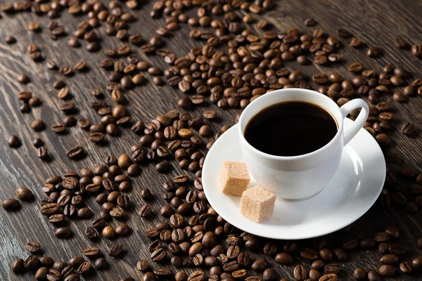 Cup of black coffee — Stock Photo, Image