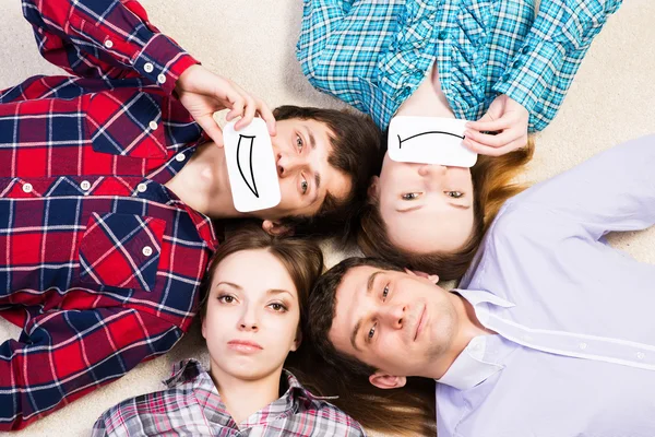 Four young men — Stock Photo, Image