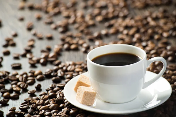 Tazza di caffè nero — Foto Stock