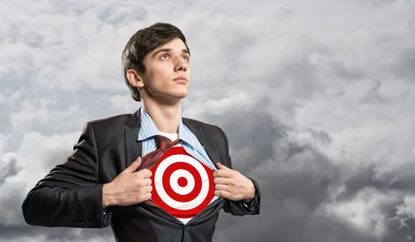 Businessman target — Stock Photo, Image