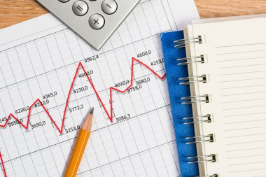 büyüme, iş işadamı kalem ve grafik