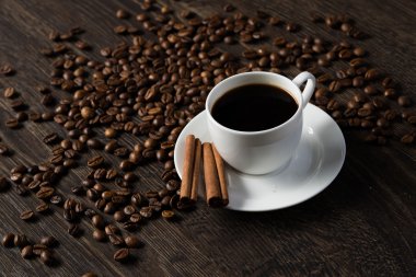 Bir fincan sade kahve.