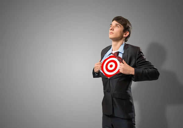 Businessman target — Stock Photo, Image