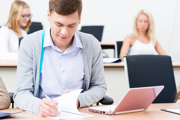 Student in the classroom — Stock Photo, Image