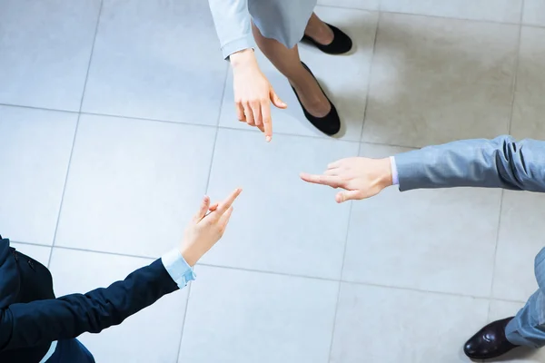 Hands of businesspeople together — Stock Photo, Image