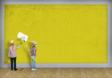 아이 들 롤러 벽 페인트