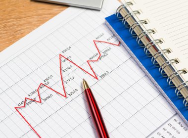 büyüme, iş işadamı kalem ve grafik