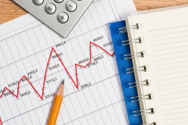 büyüme, iş işadamı kalem ve grafik