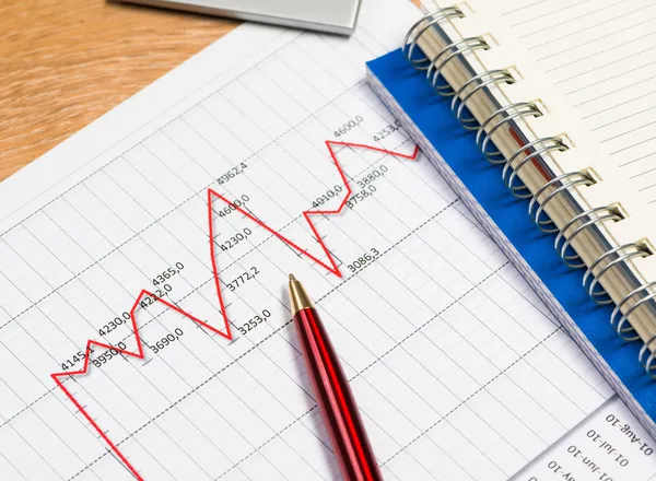 büyüme, iş işadamı kalem ve grafik