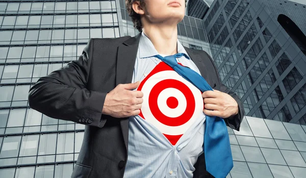 Businessman target — Stock Photo, Image