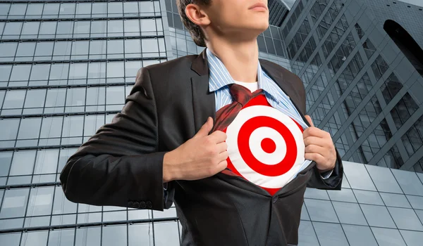 Businessman target — Stock Photo, Image