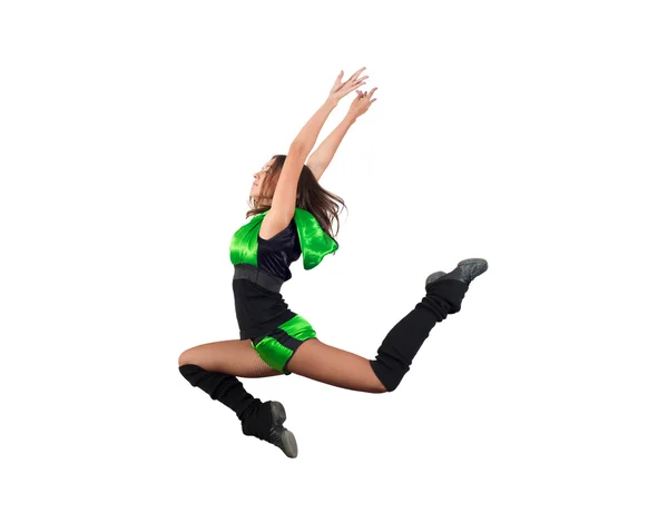 점프 운동 젊은 여자 — 스톡 사진
