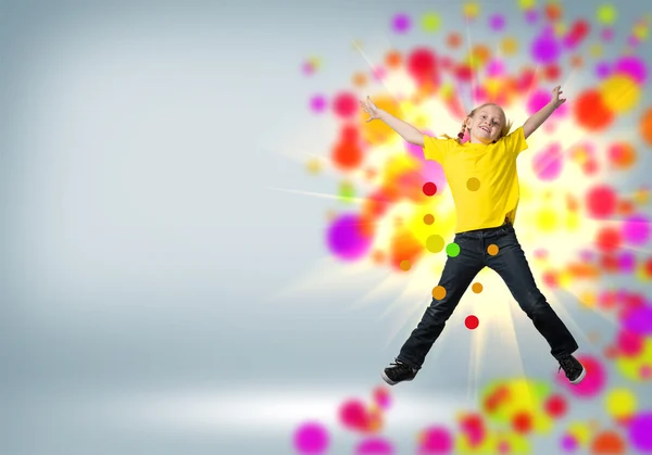 Girl jumping — Stock Photo, Image