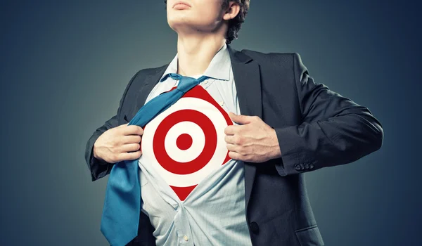 Businessman target — Stock Photo, Image