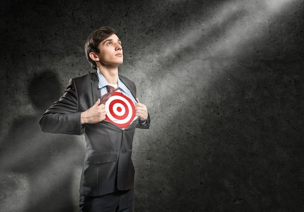 Businessman target — Stock Photo, Image