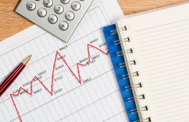 büyüme, iş işadamı kalem ve grafik