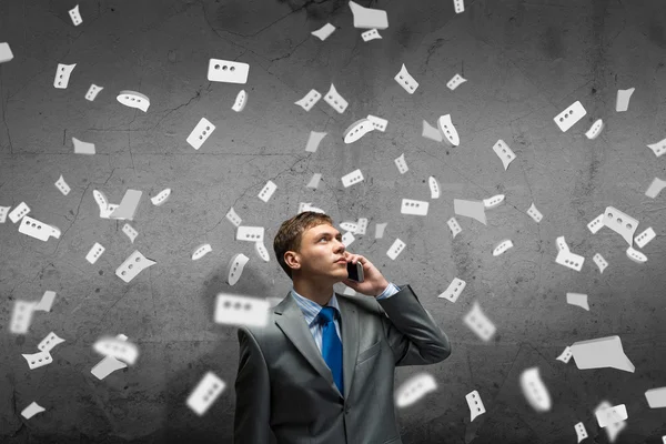 Crying businessman — Stock Photo, Image