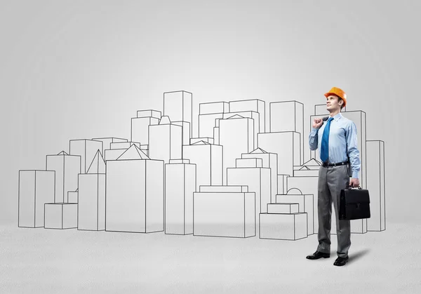 Man architect — Stock Photo, Image