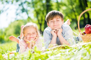 çocuklar piknik