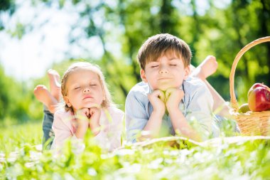 çocuklar piknik
