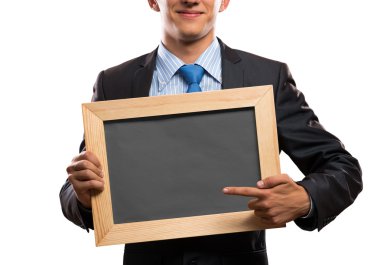 çerçeve ile işadamı