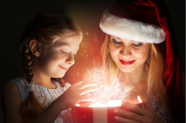 Anne ve kızı giftbox açıldı