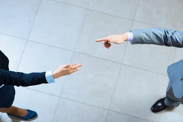 Hands of businesspeople together — Stock Photo, Image