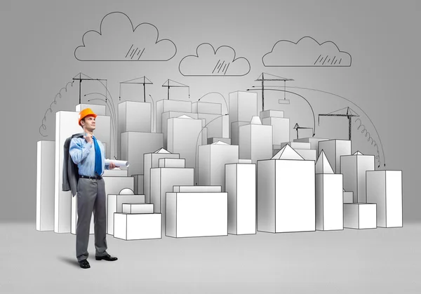 Man architect — Stock Photo, Image