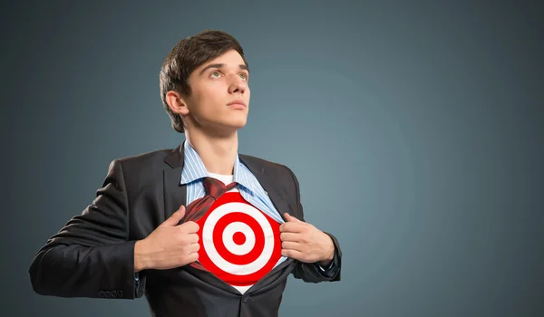 Businessman target — Stock Photo, Image