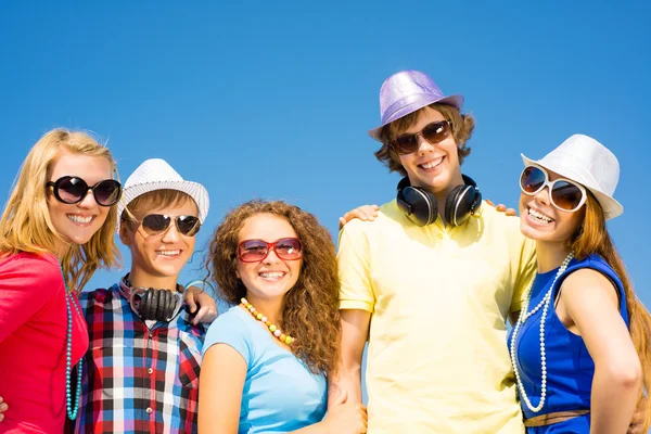 Groep jongeren, Stockfoto