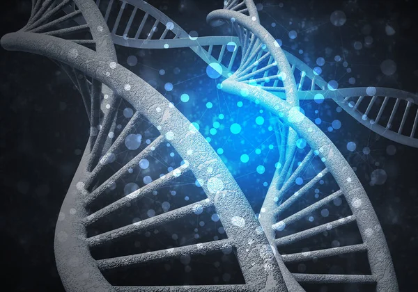 Sfondo molecole di DNA — Foto Stock