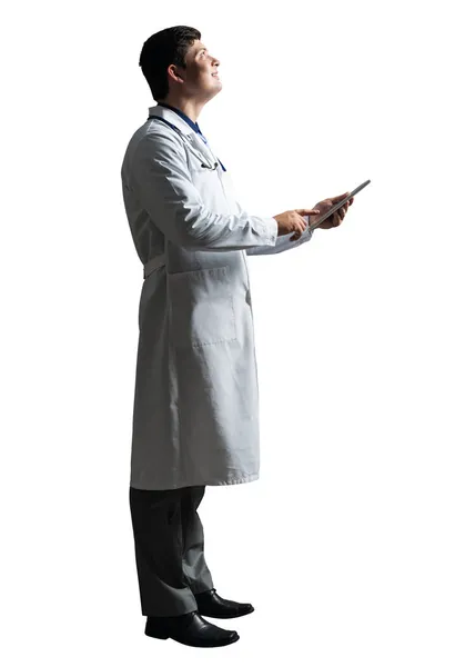 Γιατρός με υπολογιστή ταμπλέτας — Φωτογραφία Αρχείου