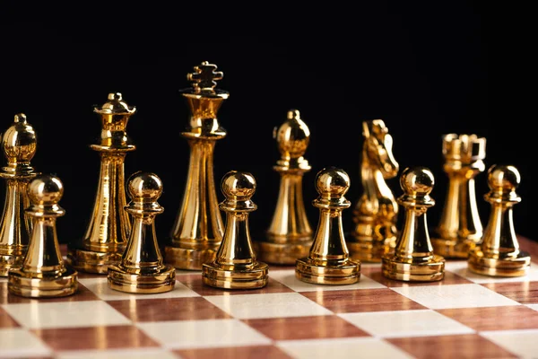 Chess Pieces Gold Stock Illustrations, Cliparts and Royalty Free Chess  Pieces Gold Vectors