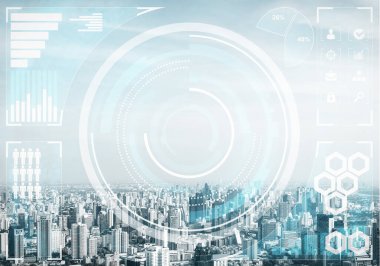 Grafiklerle çifte pozlama iş kavramı