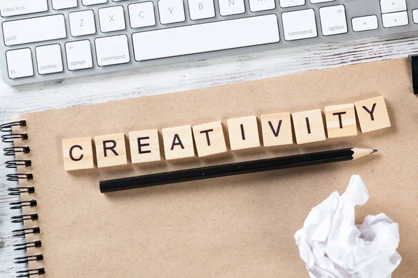 Creativity and innovation concept with letters — Stock Photo, Image