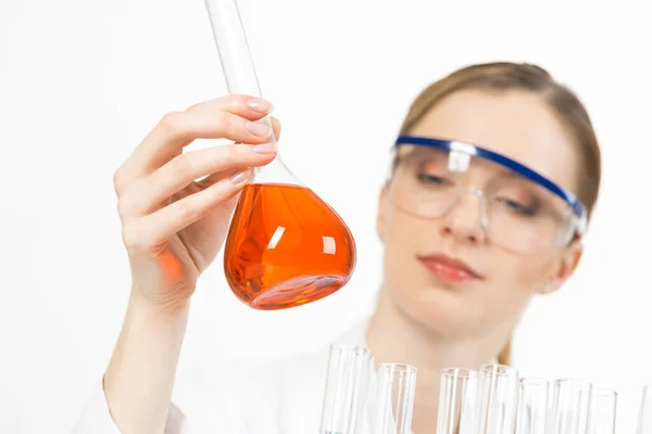 Conceito de pesquisa em laboratório de ciências da farmacologia — Fotografia de Stock