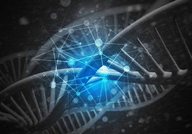 DNA molekülleri arka plan