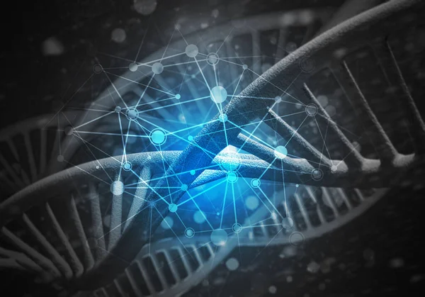 DNA molecules background — Stock Photo, Image