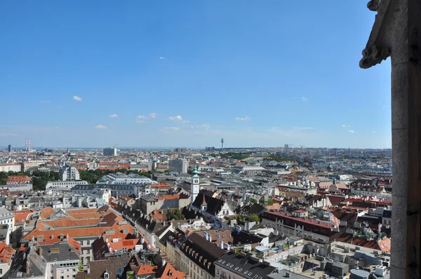 Vista sulla parte centrale di Vienna, Austria — Foto Stock