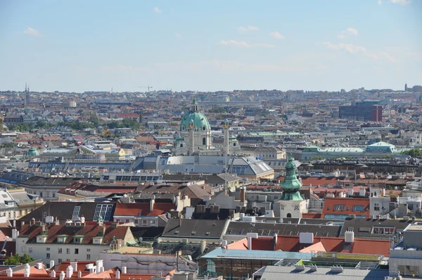 Vy över centrala delen av Wien, Österrike — Stockfoto